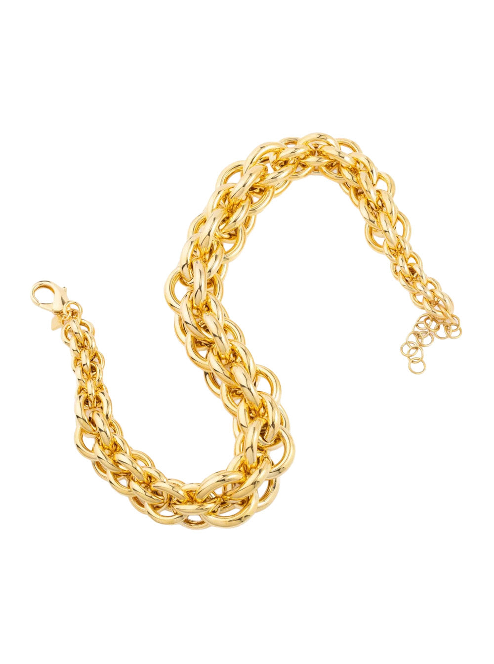 Federica Tosi Twisted Chain 18k Gold Necklace — Gold by Federica Tosi