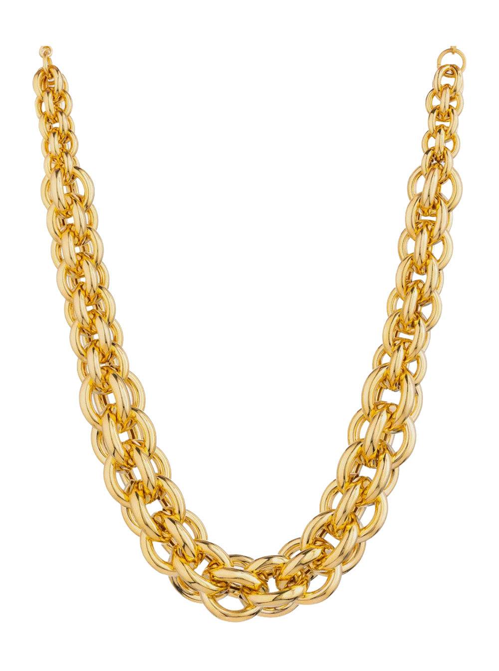 Federica Tosi Twisted Chain 18k Gold Necklace — Gold, view 2