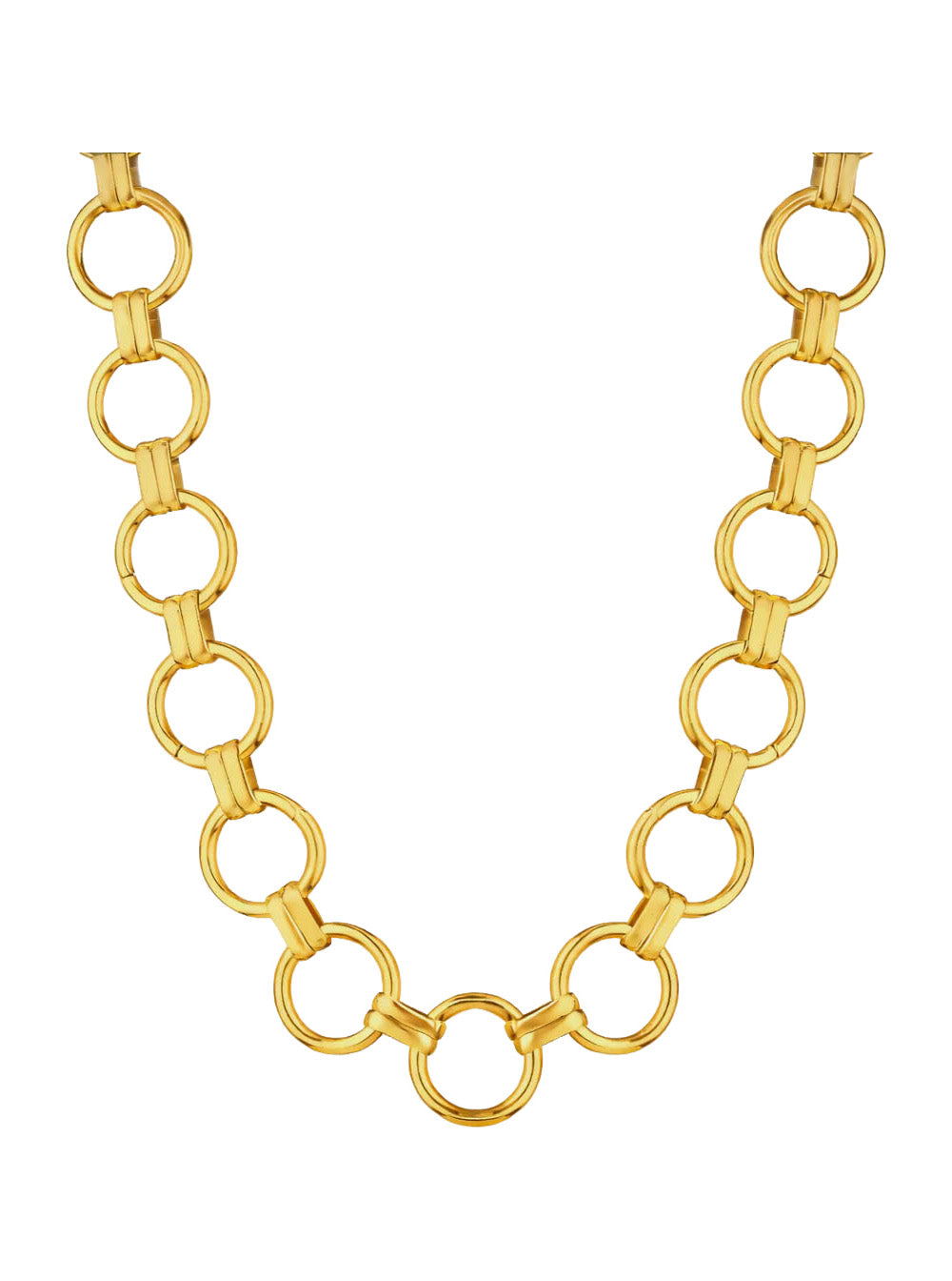 Federica Tosi Gold-Plated Chain Link Necklace — Gold, view 2