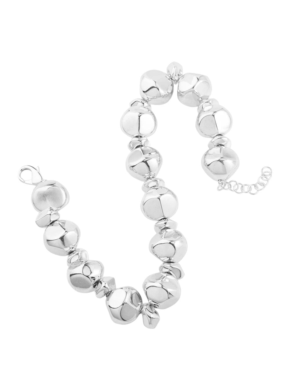 Federica Tosi Lace Mix Stone Necklace — Silver by Federica Tosi