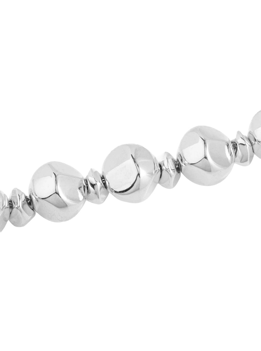Federica Tosi Lace Mix Stone Necklace — Silver, view 3