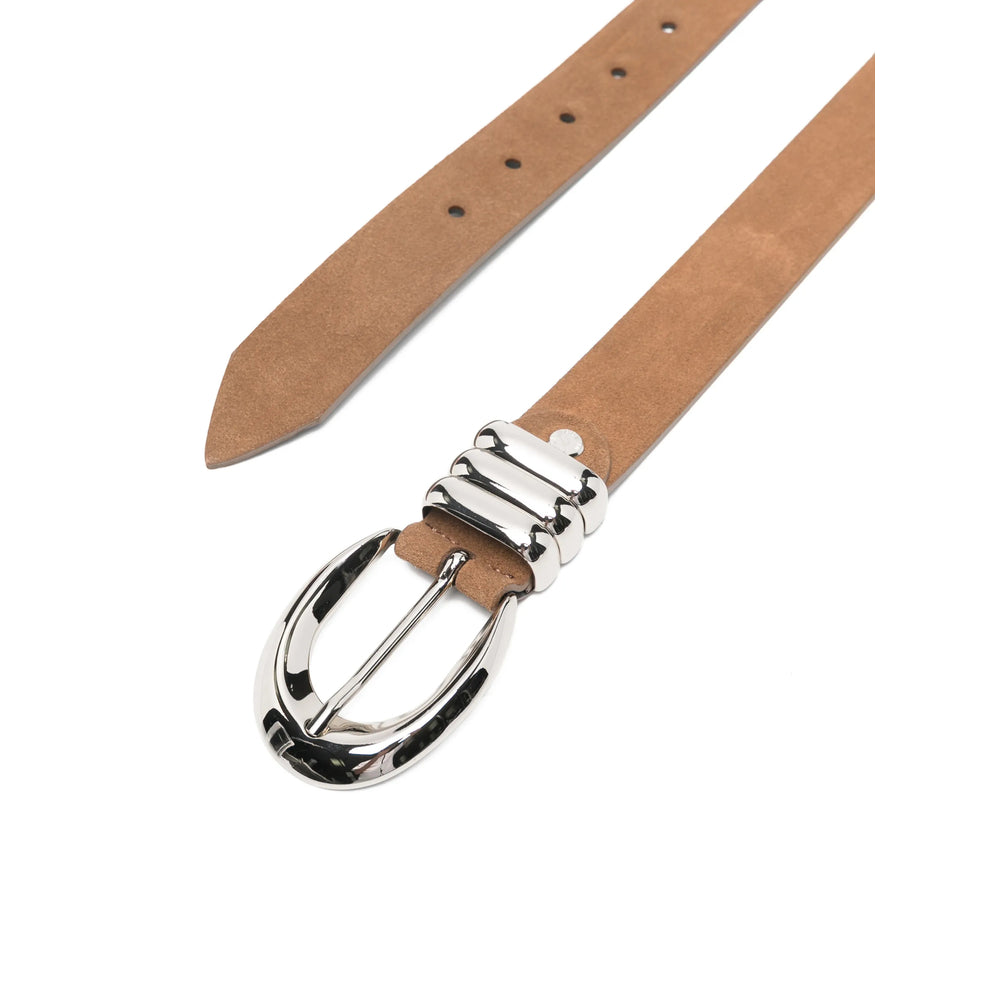 Federica Tosi Suede Belt — Brown, view 3