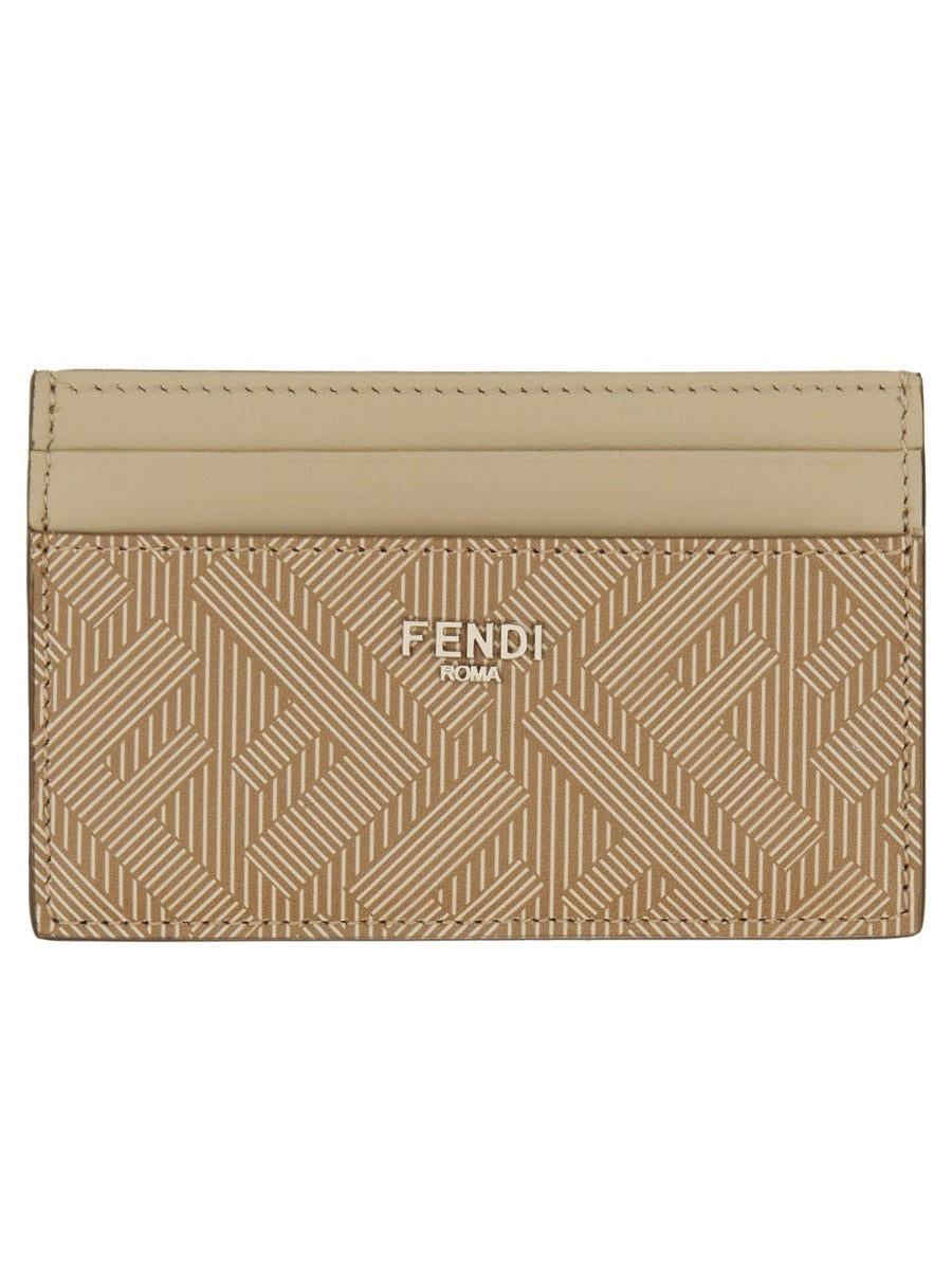 Fendi Shadow Card Case — Beige by Fendi