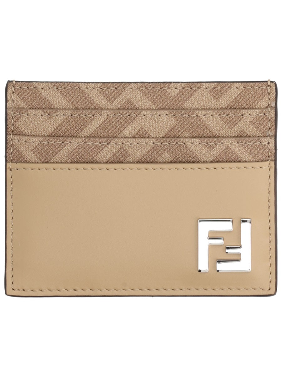 Fendi Leather Card Case — Beige by Fendi