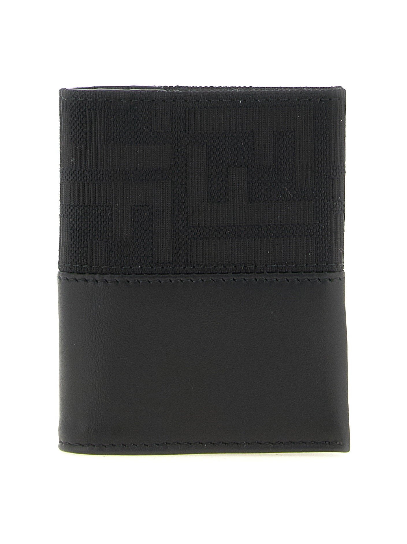 Fendi FF Zucca Jacquard Card Case — Black by Fendi