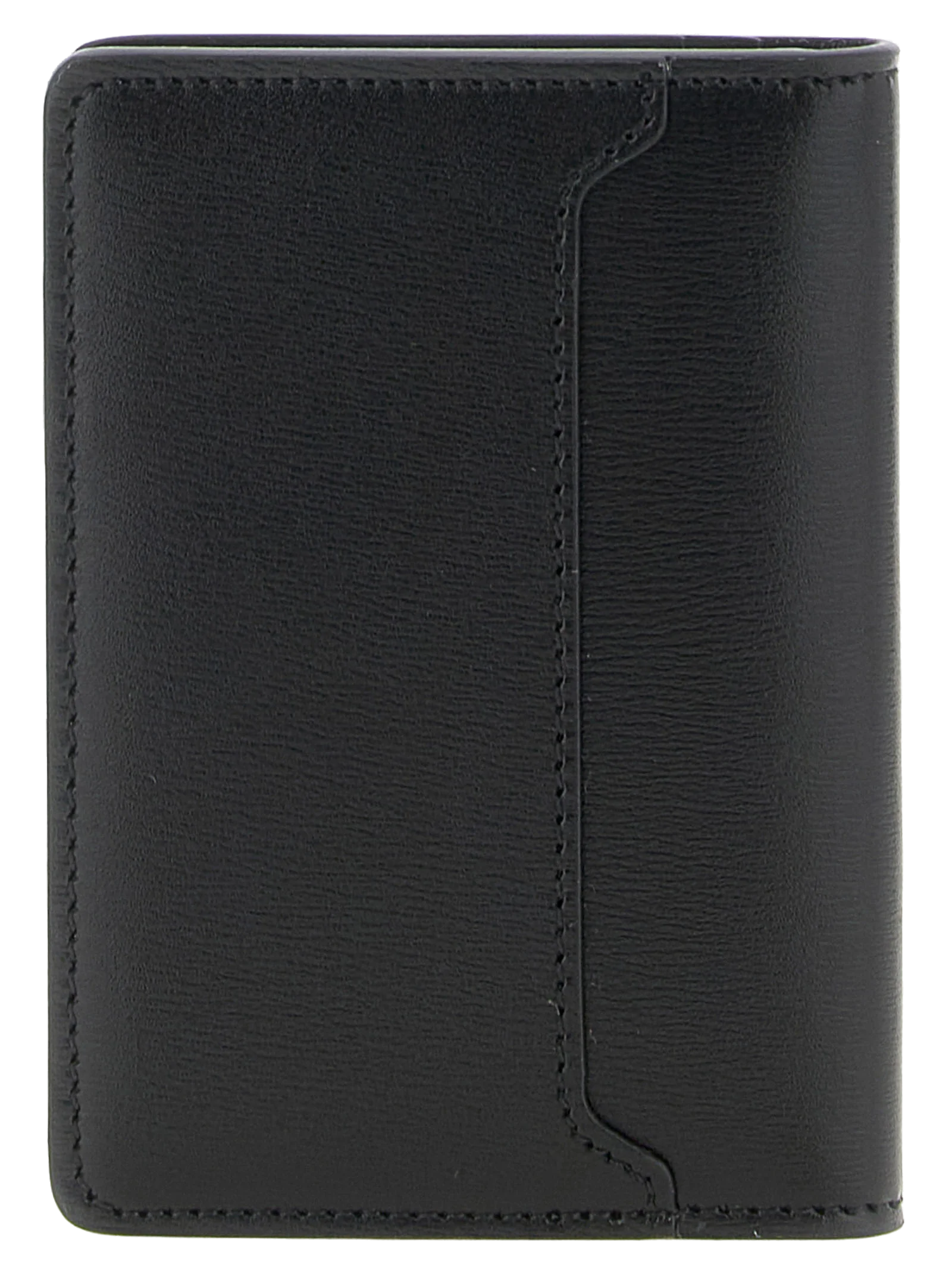 Fendi Calfskin Leather Card Case — Black, view 2