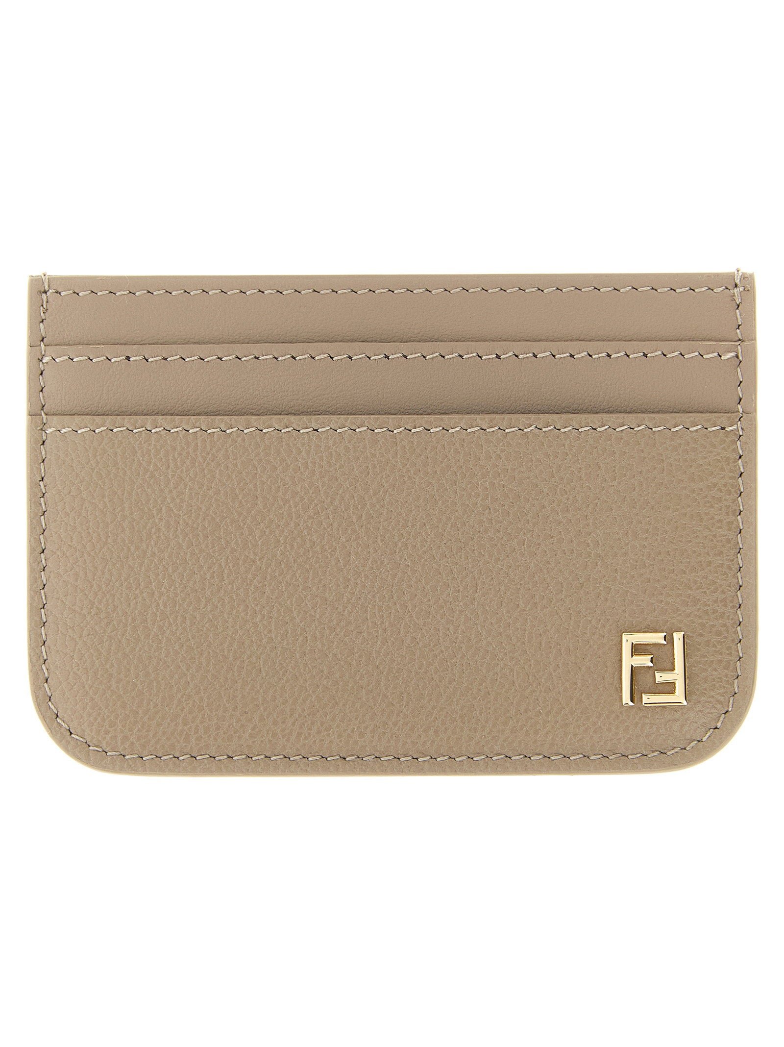 Fendi Full-Grain Calf Leather Card Case — Pink by Fendi