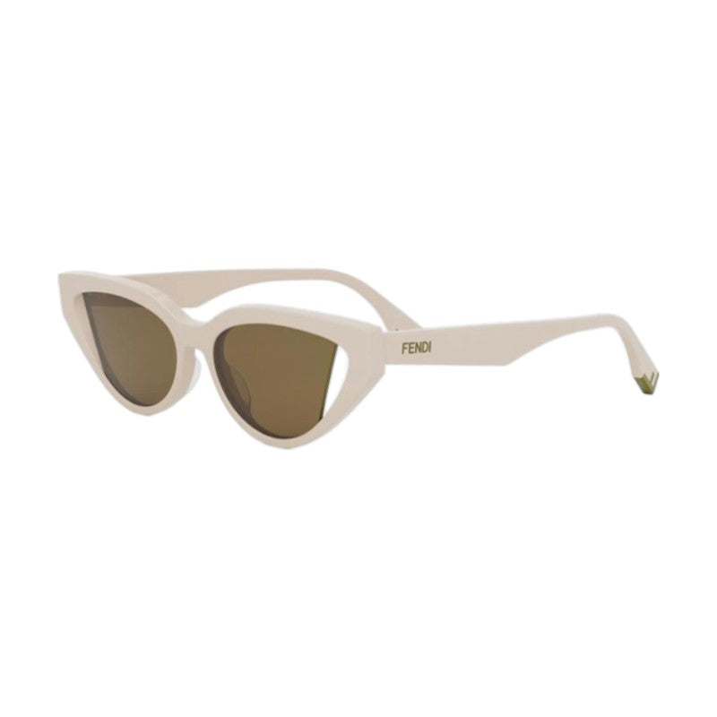 Fendi FE40009I56E Cat-Eye Sunglasses — Beige by Fendi
