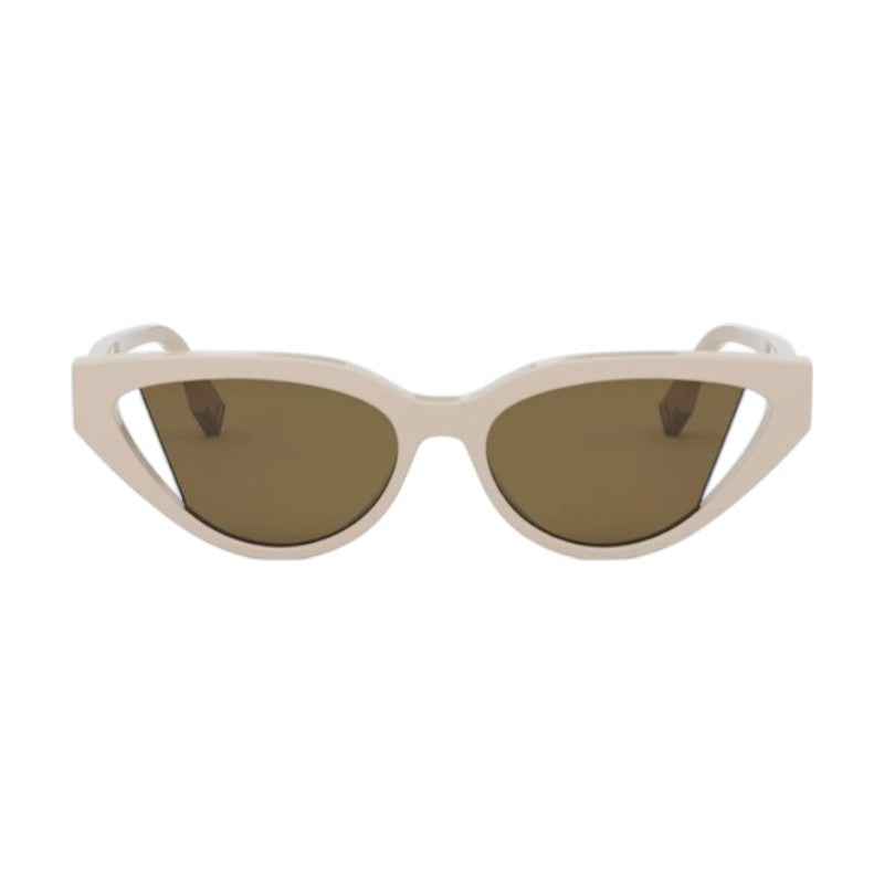 Fendi FE40009I56E Cat-Eye Sunglasses — Beige, view 2