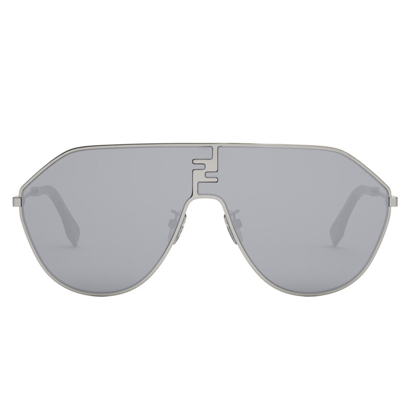 Fendi FE40080U12C Aviator Full Rim Sunglasses — Gray, view 2