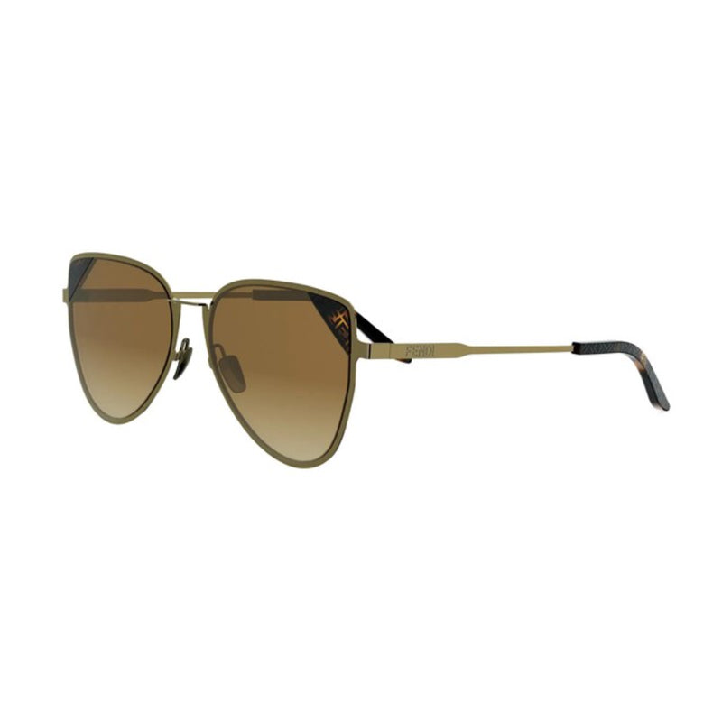 Fendi FE40189U95K Aviator Sunglasses — Green by Fendi