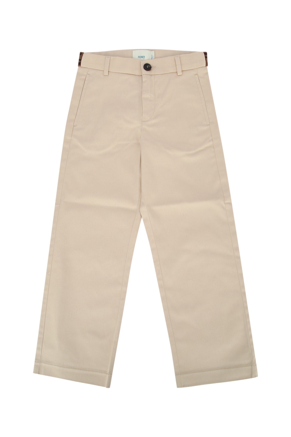 Fendi Kids Eavy Trousers — Beige by Fendi Kids