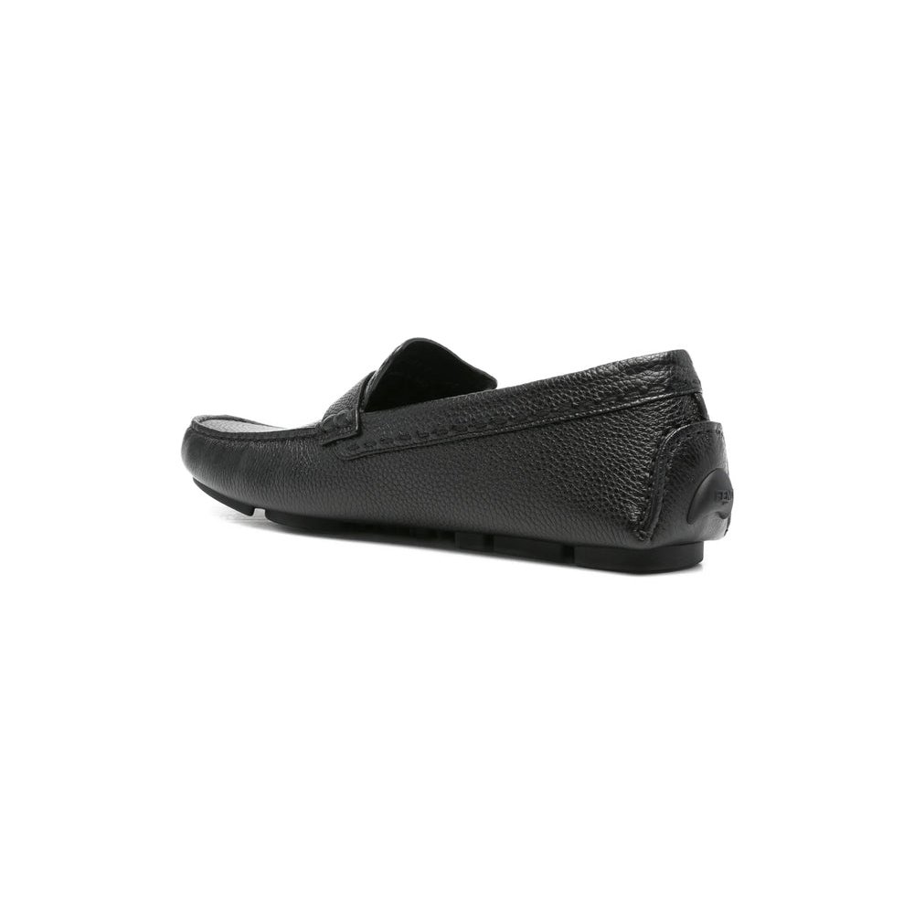 Fendi Calf Leather Loafers — Black, view 2