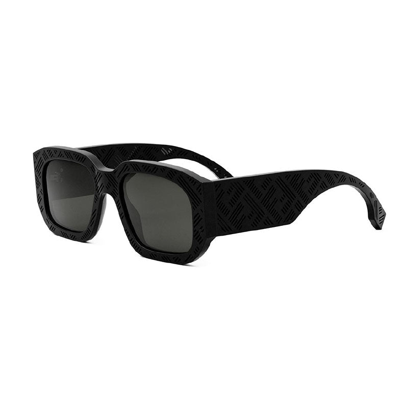 Fendi Square Full Rim Sunglasses — Black by Fendi