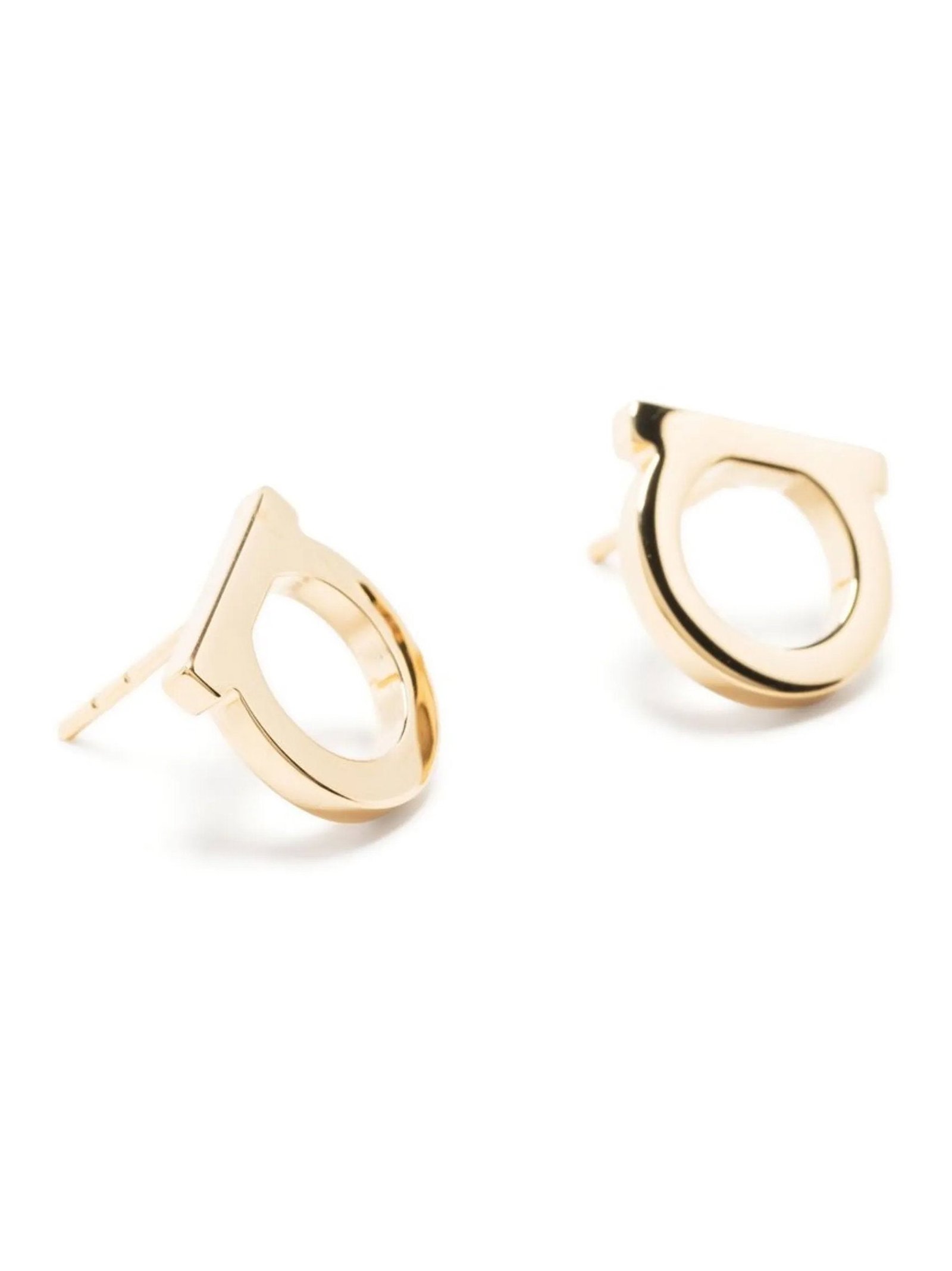 Ferragamo Gancini Earrings — Gold, view 2