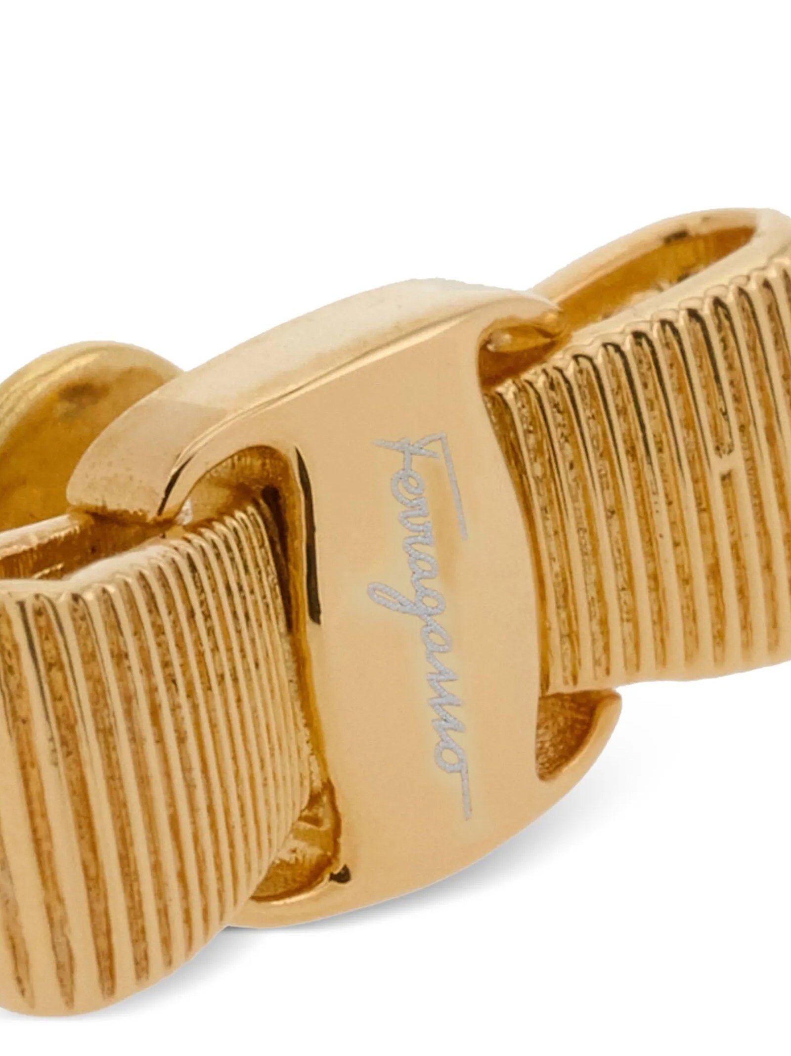 Ferragamo Fiocco Vara Earrings — Gold, view 2