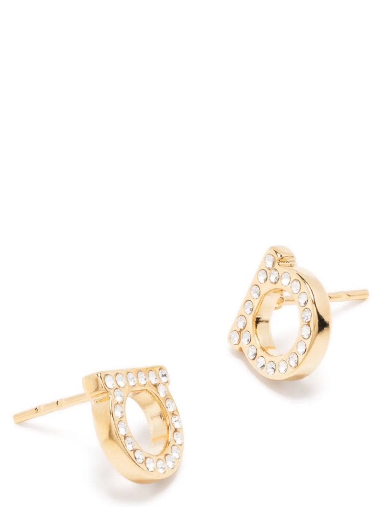 Ferragamo Earrings — Gold, view 2