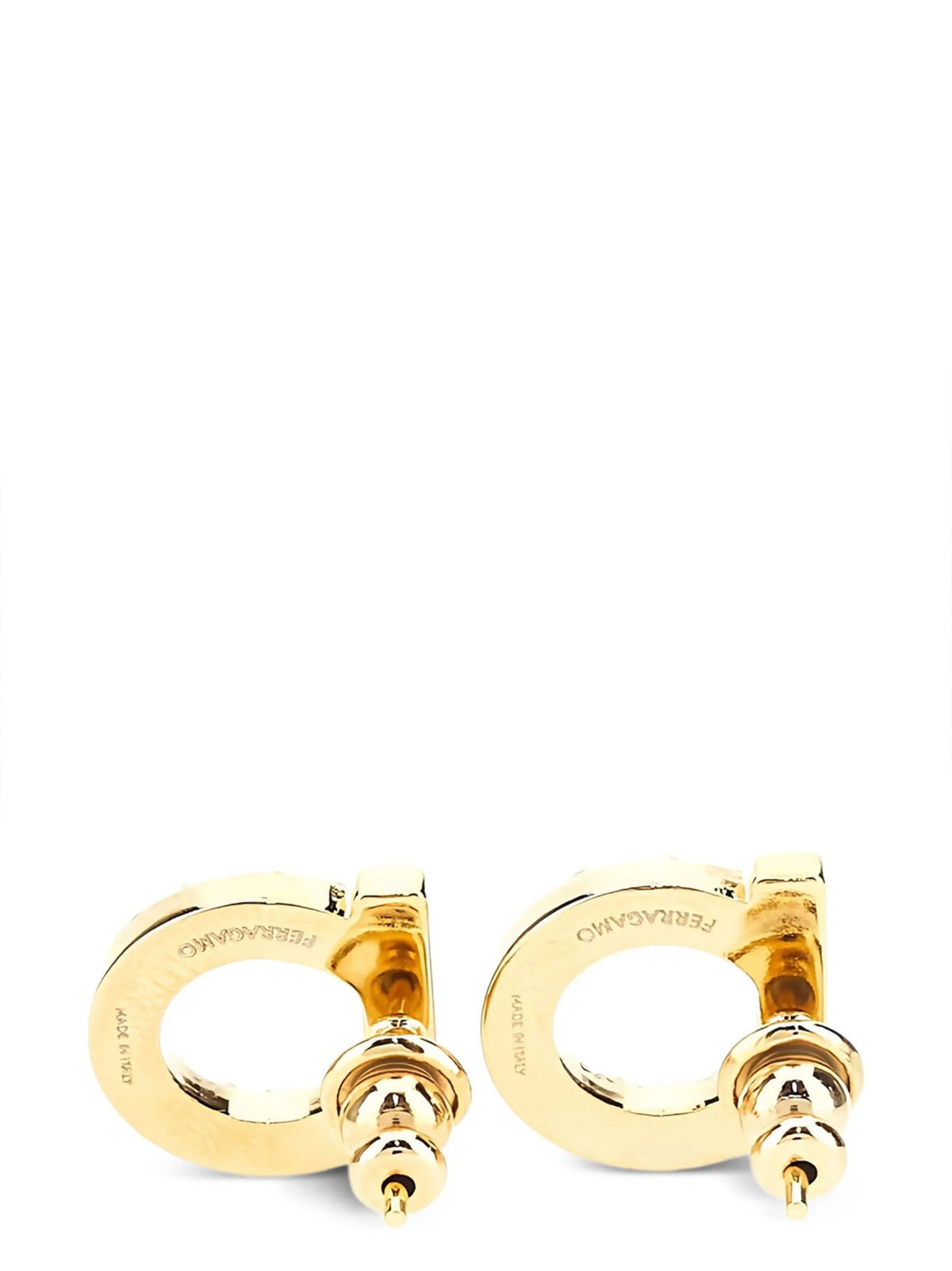 Ferragamo Gancini Earrings — Gold, view 2