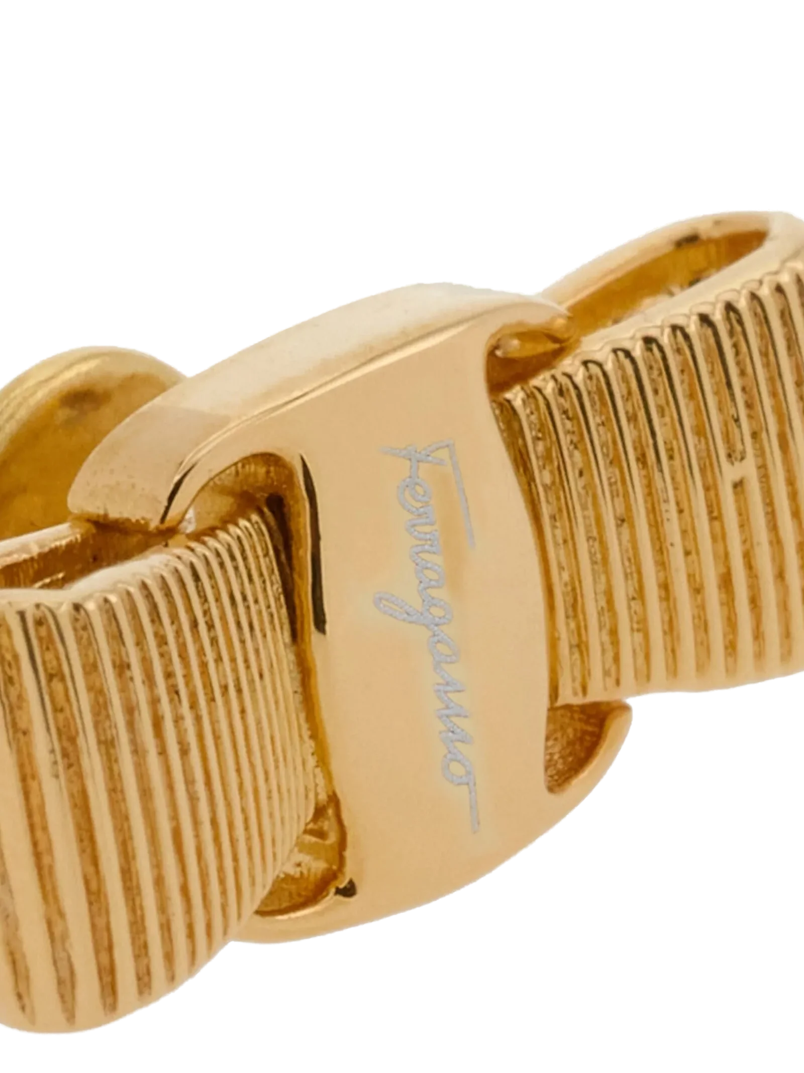 Ferragamo Fiocco Vara Earrings — Gold, view 2