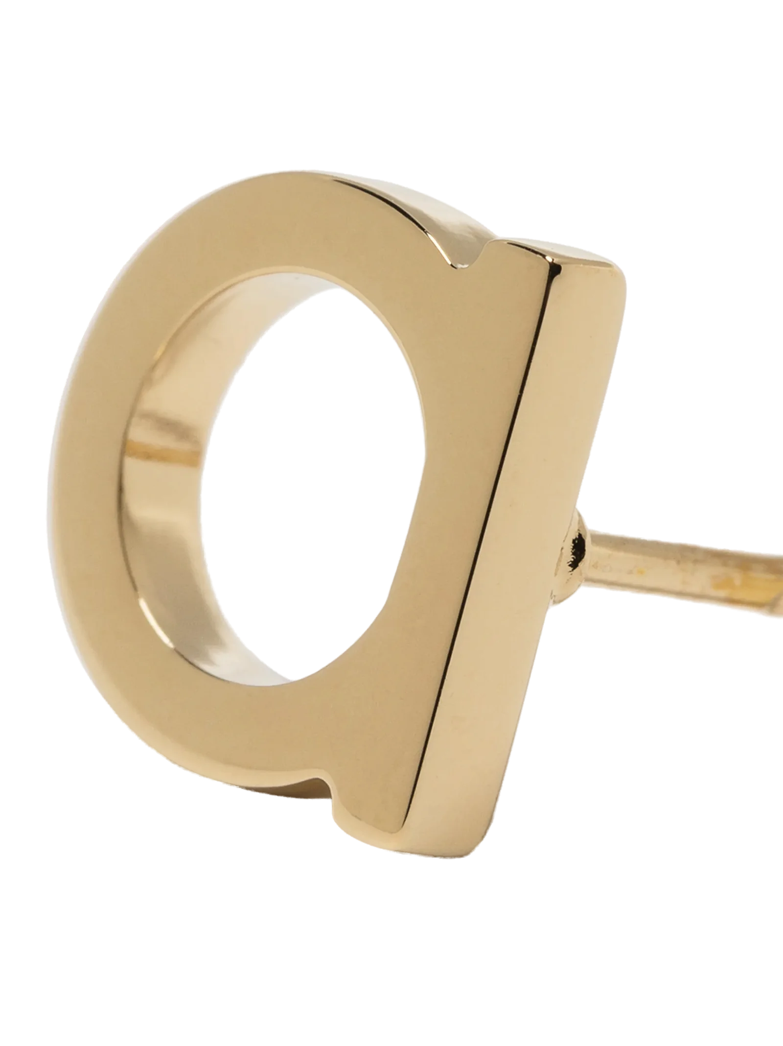 Ferragamo Gancini Piccoli Earrings — Gold, view 2