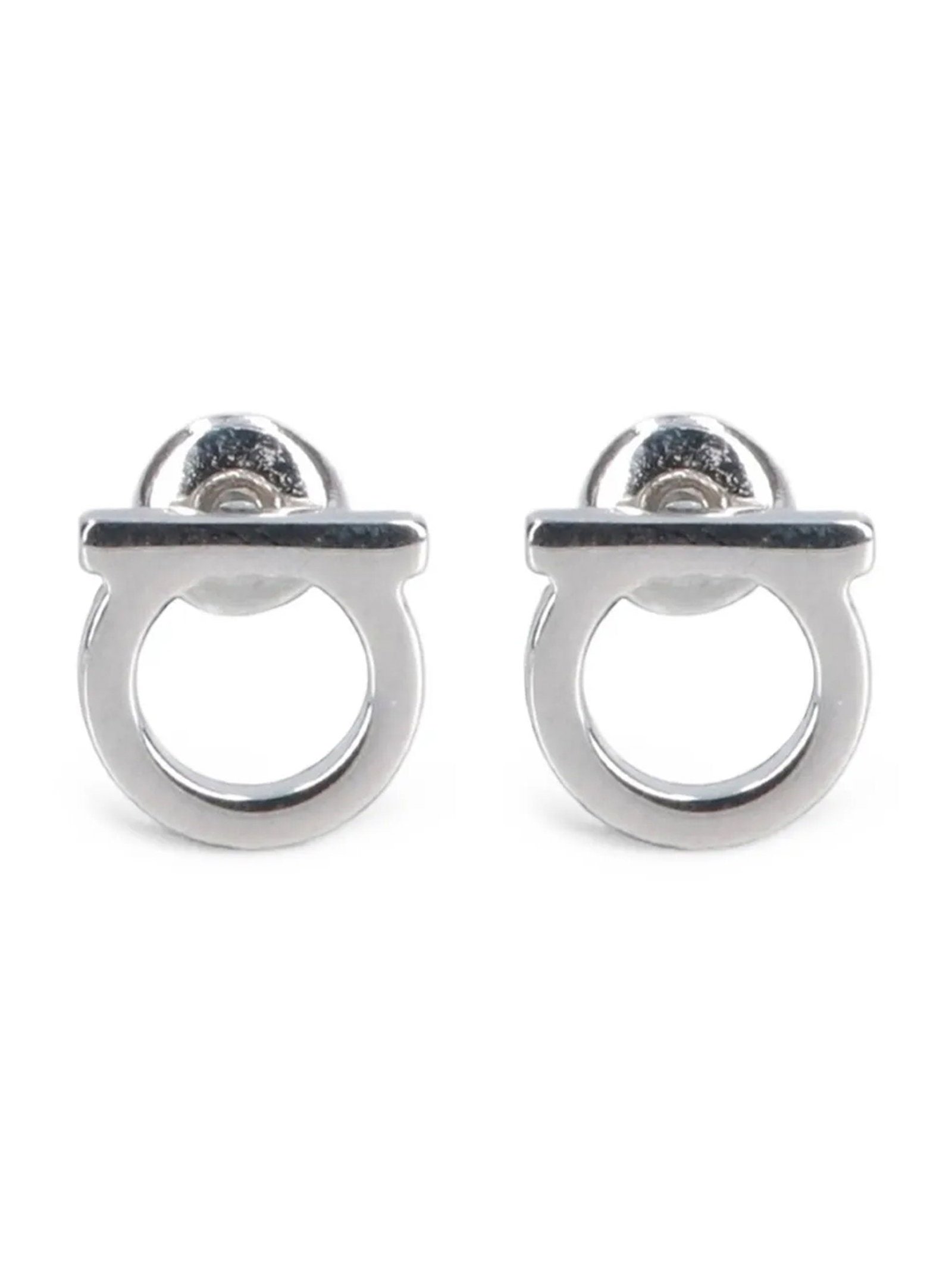Ferragamo Gancini S Earrings — Silver by Ferragamo