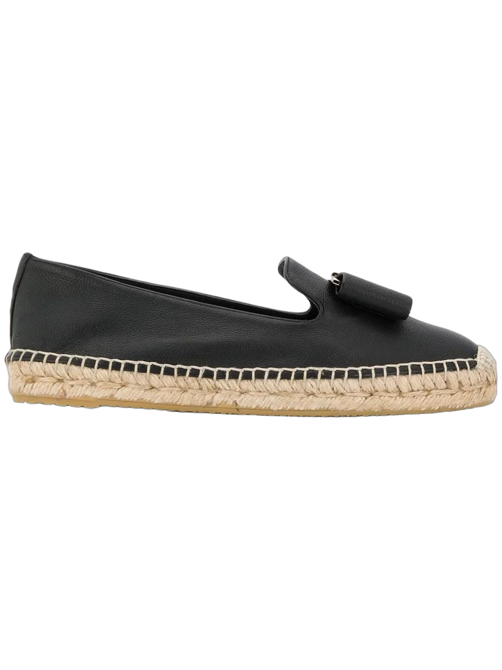 Ferragamo Espadrille Flat — Black, view 4