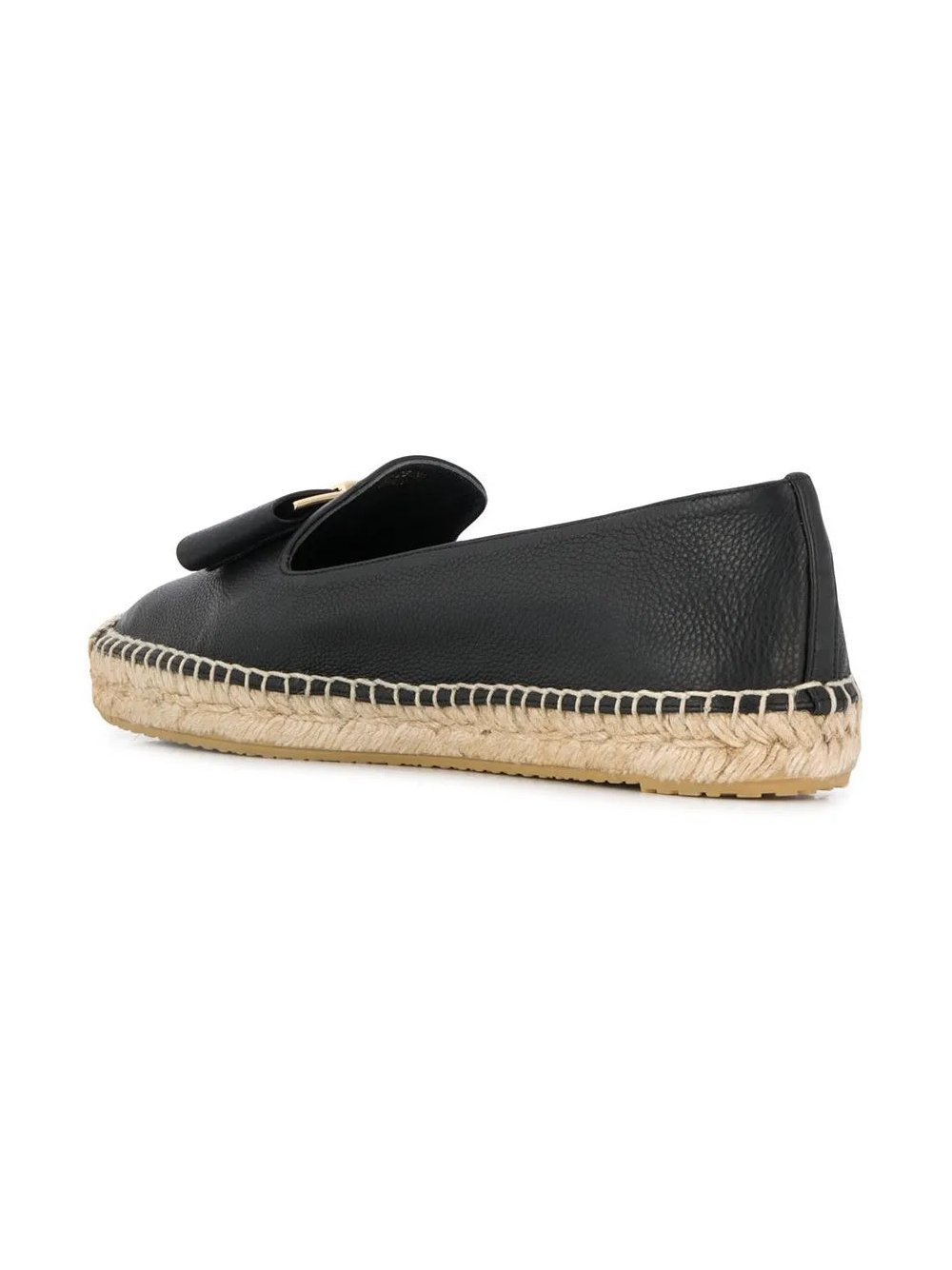 Ferragamo Sannio Espadrille Flat — Black, view 2