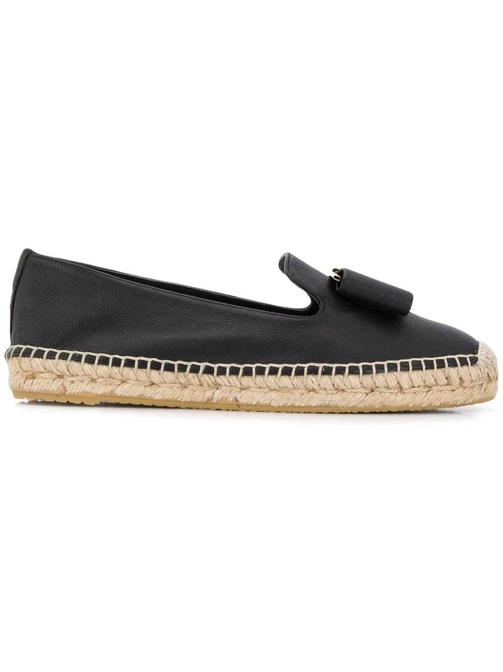 Ferragamo Sannio Espadrille Flat — Black, view 4