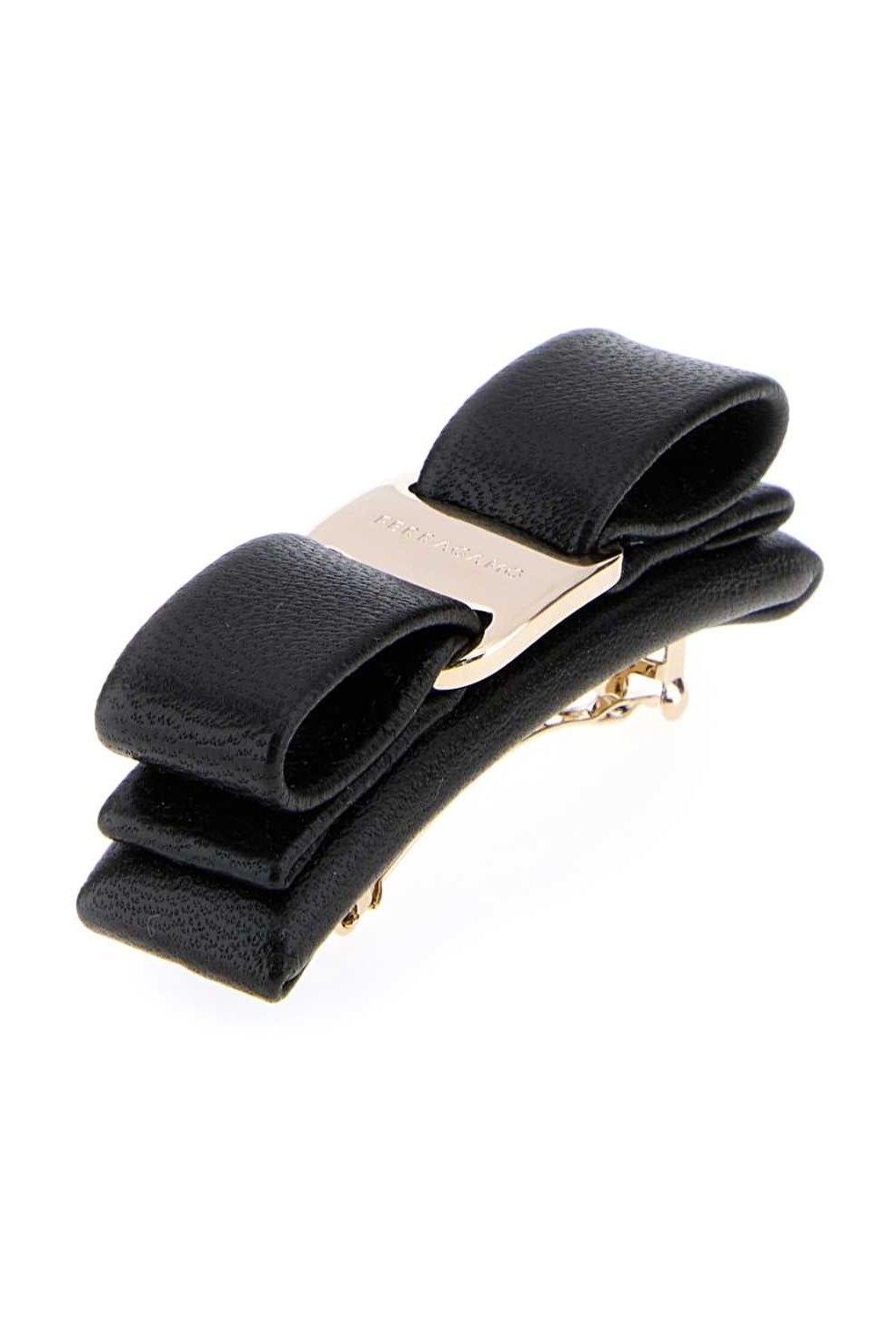 Ferragamo Fioc Hair Clip — Black, view 2