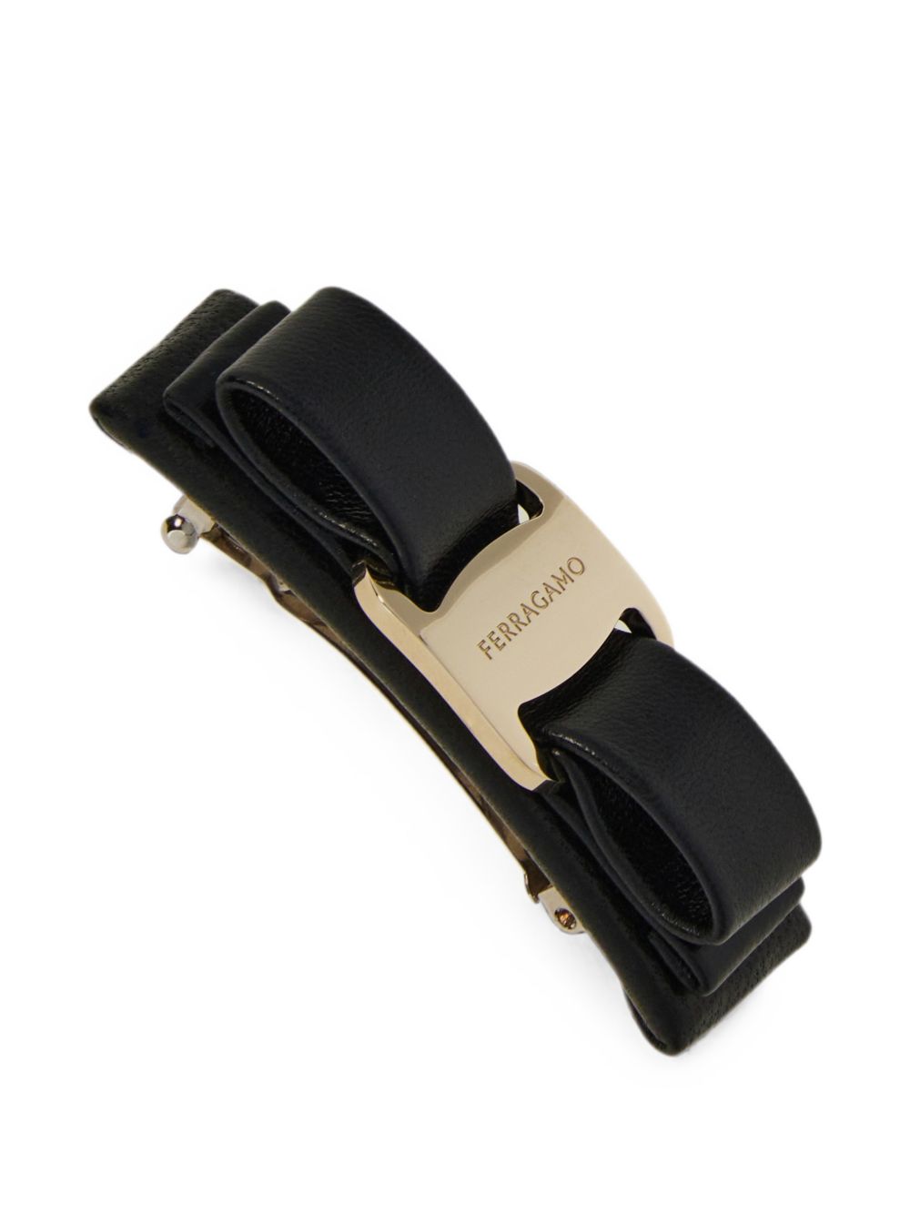 Ferragamo Vara Hair Clip — Black, view 4