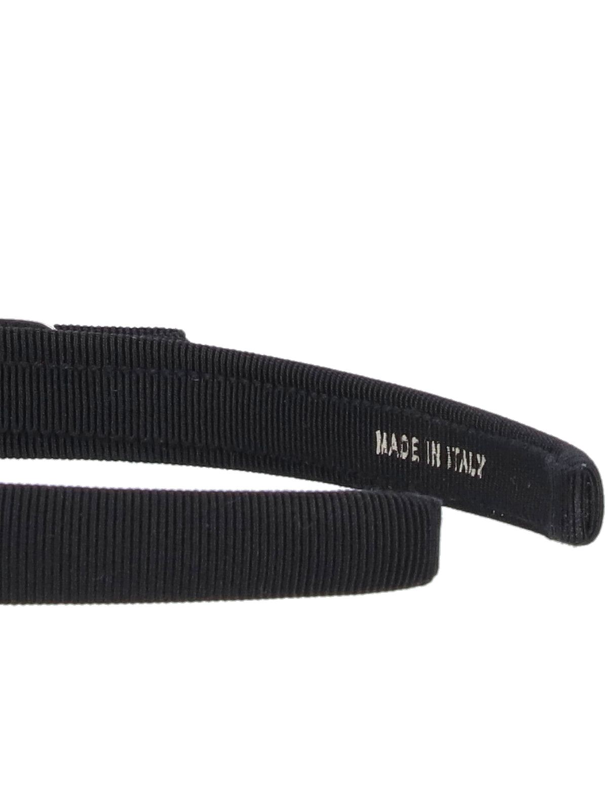 Ferragamo Crystal-Embellished Cotton Headband — Black, view 3