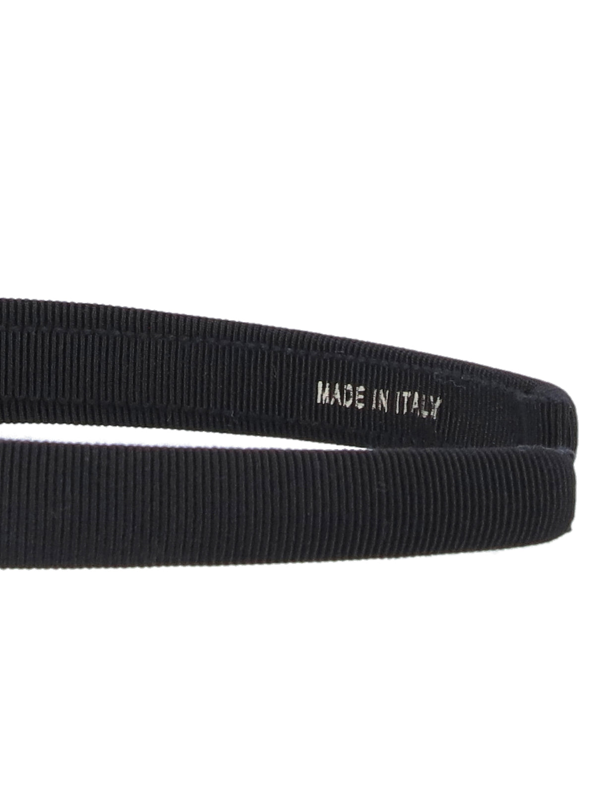 Ferragamo Textured Cotton-Blend Headband — Black, view 3
