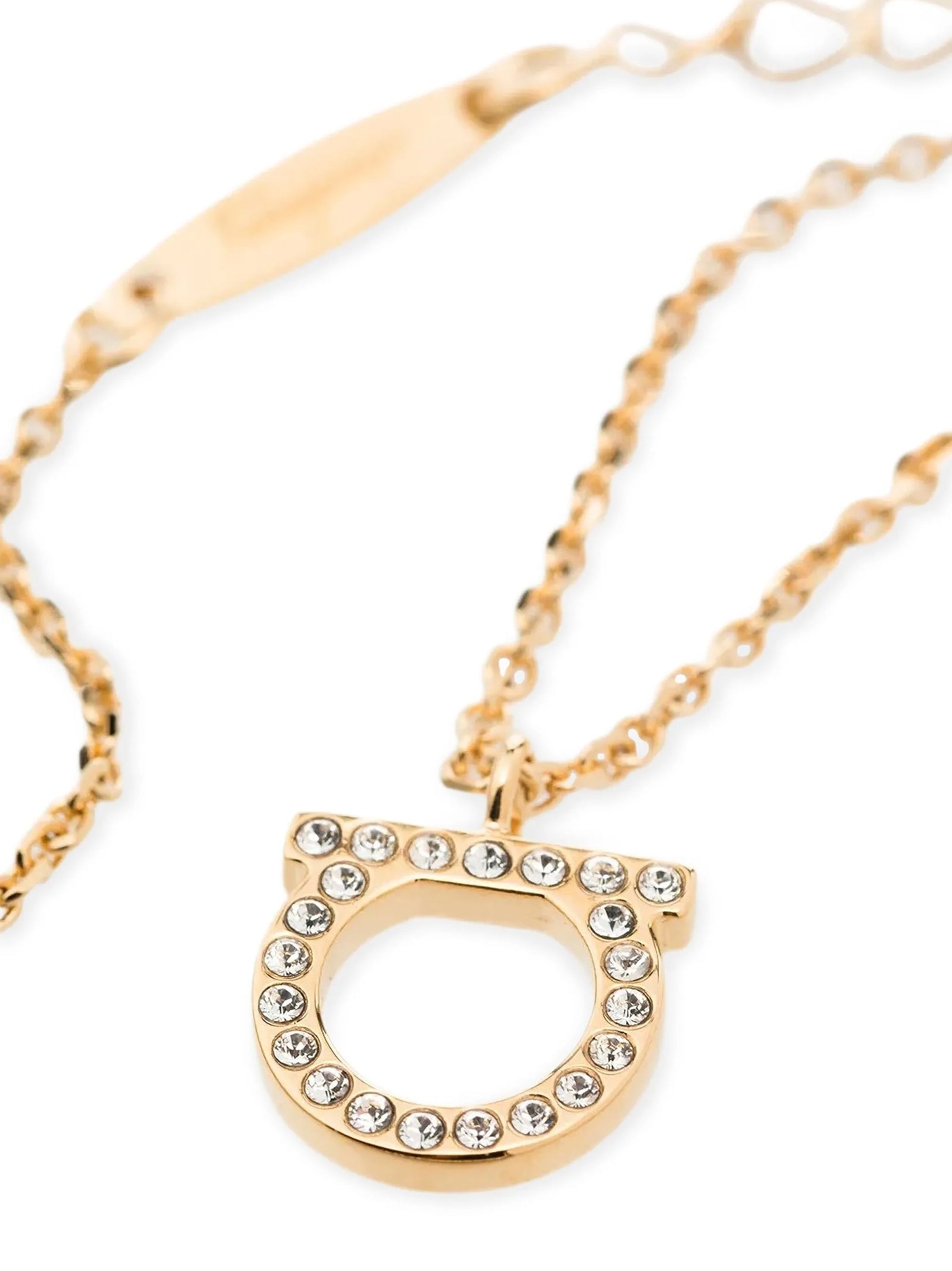 Ferragamo Gancini Necklace — Gold, view 2
