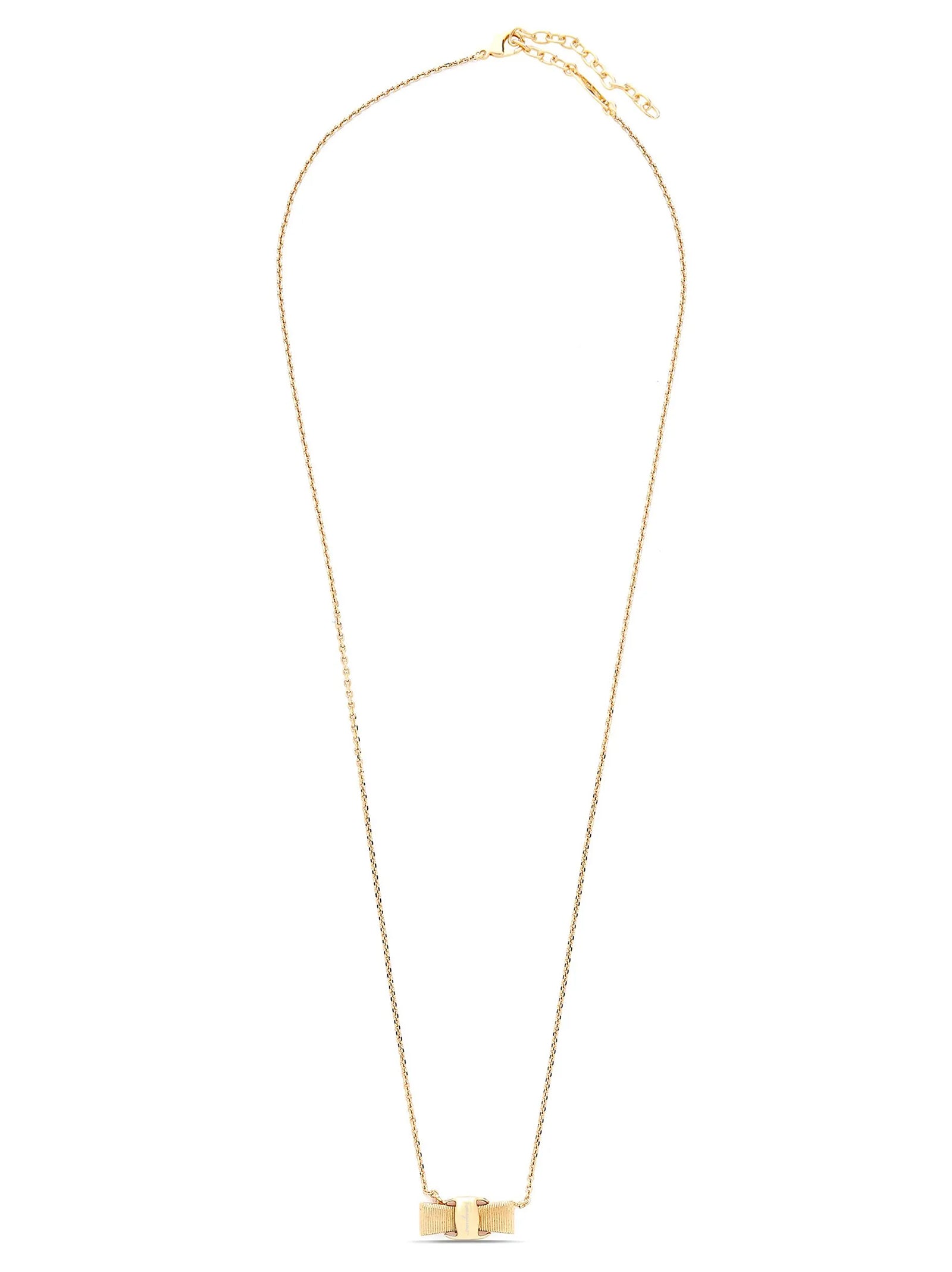 Ferragamo Fiocco Vara Necklace — Gold by Ferragamo