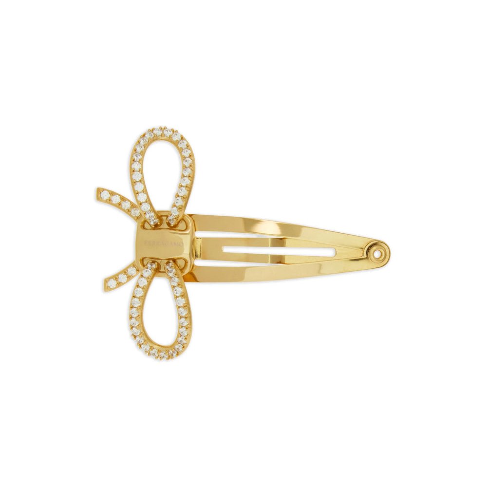 Ferragamo Vara Bow Hair Clip — Gold by Ferragamo