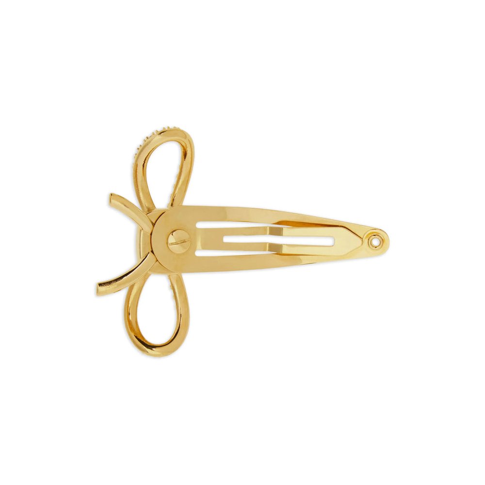 Ferragamo Vara Bow Hair Clip — Gold, view 2
