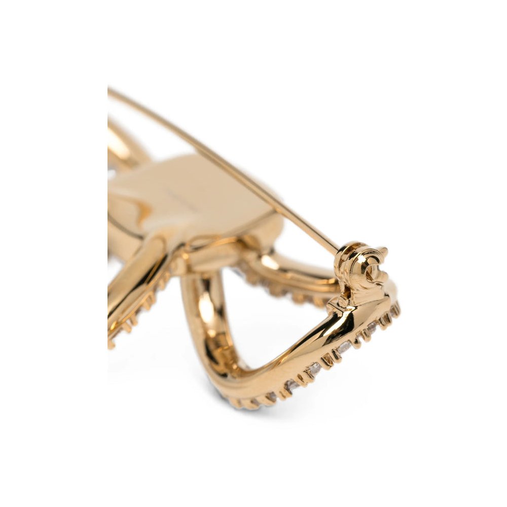 Ferragamo Vara Brooch — Gold, view 3