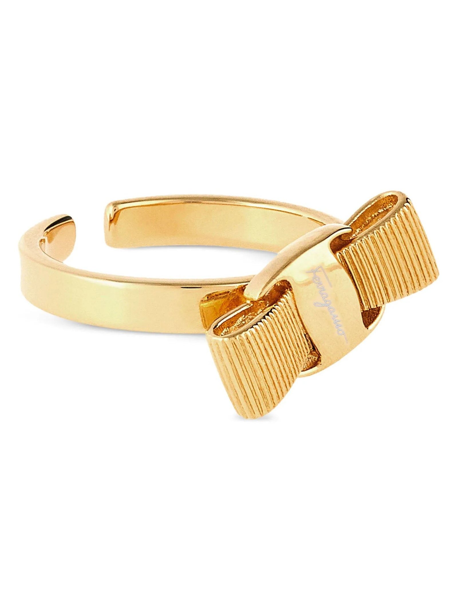 Ferragamo Vara Ring — Gold, view 2
