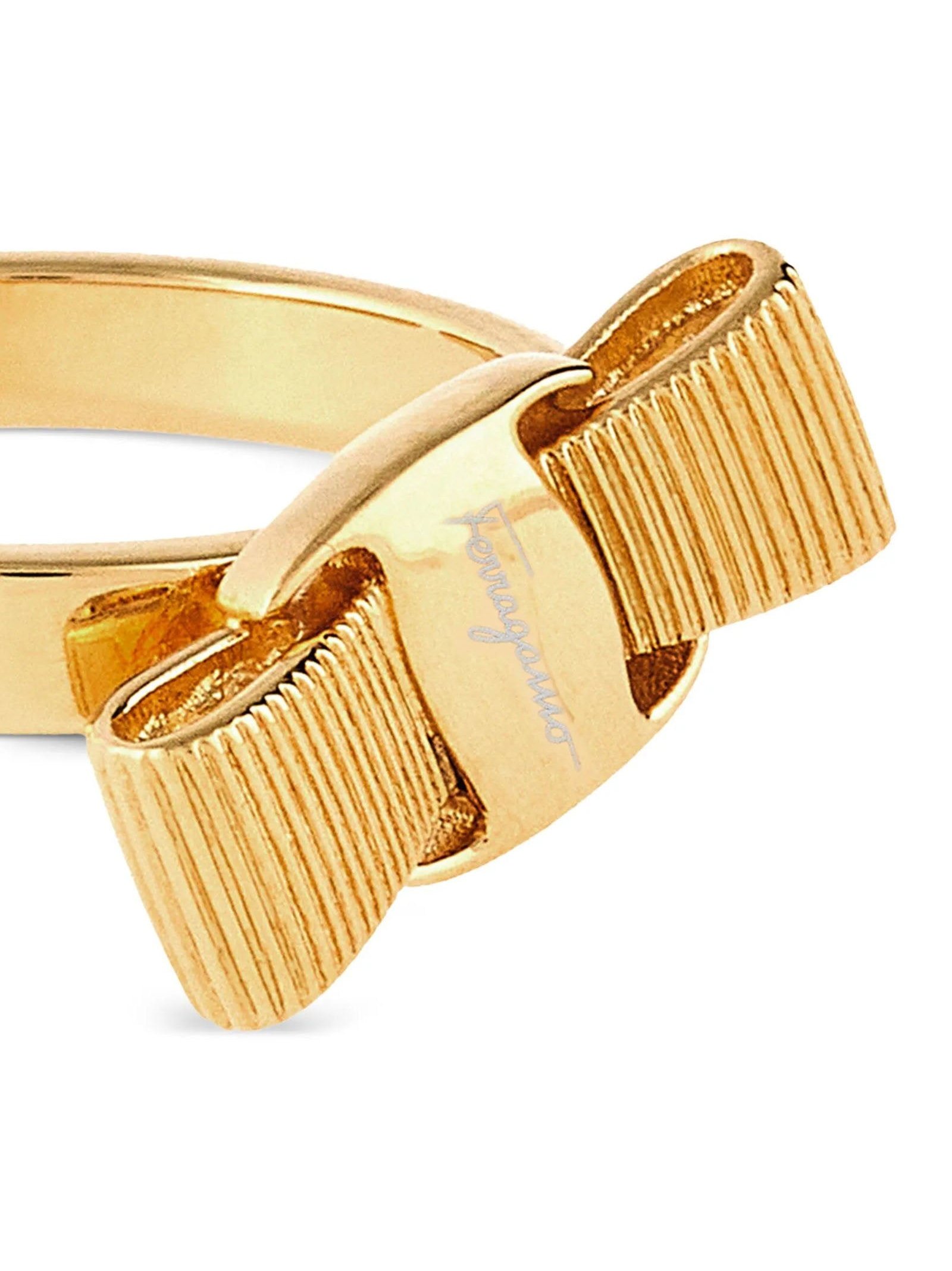 Ferragamo Vara Ring — Gold, view 3