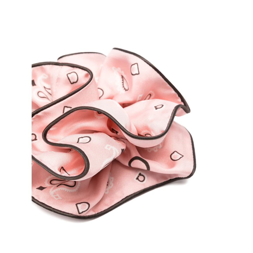 Ferragamo Rosa Hair Scrunchie — Pink, view 2