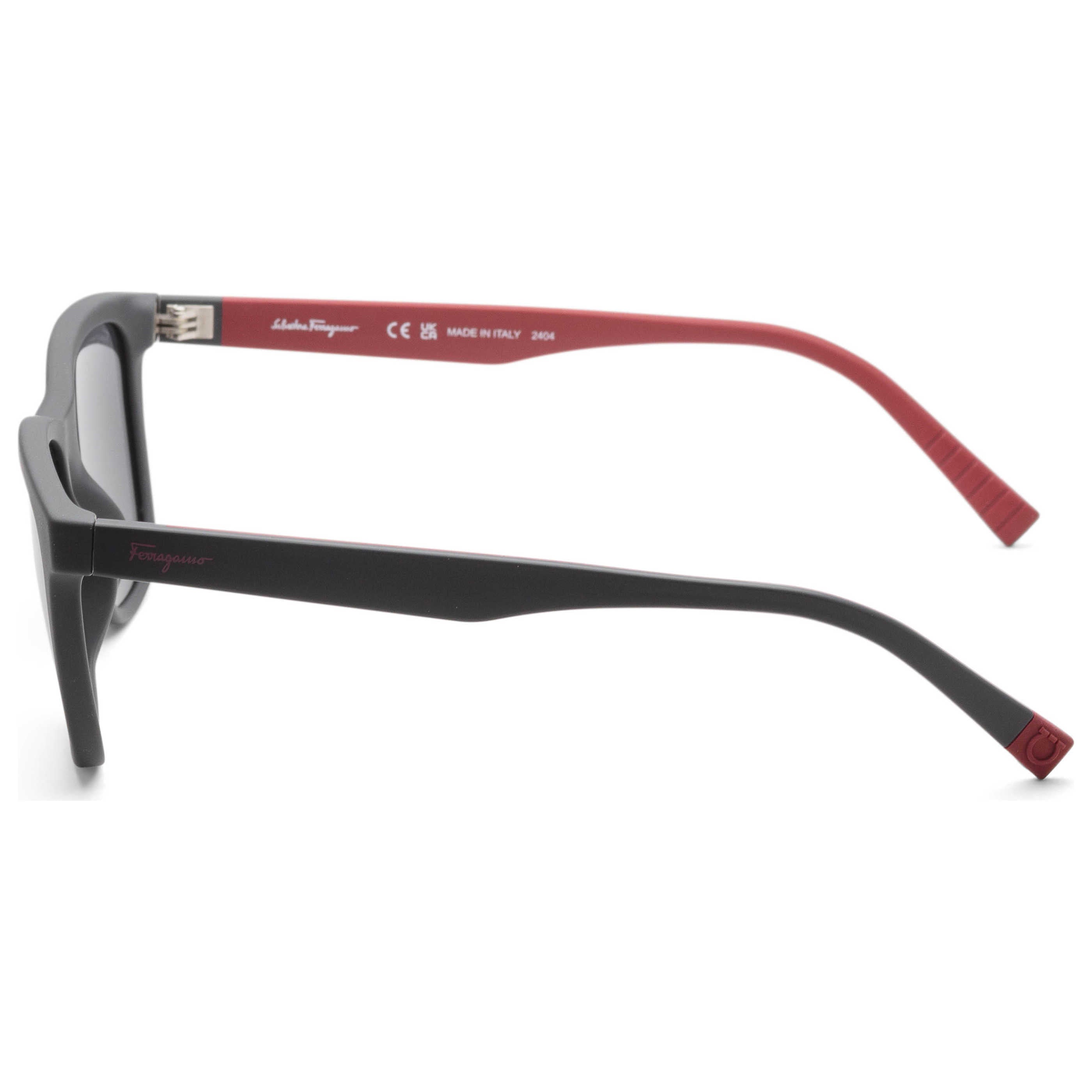 Ferragamo SF998S038 Matte Grey Sunglasses — Gray, view 2