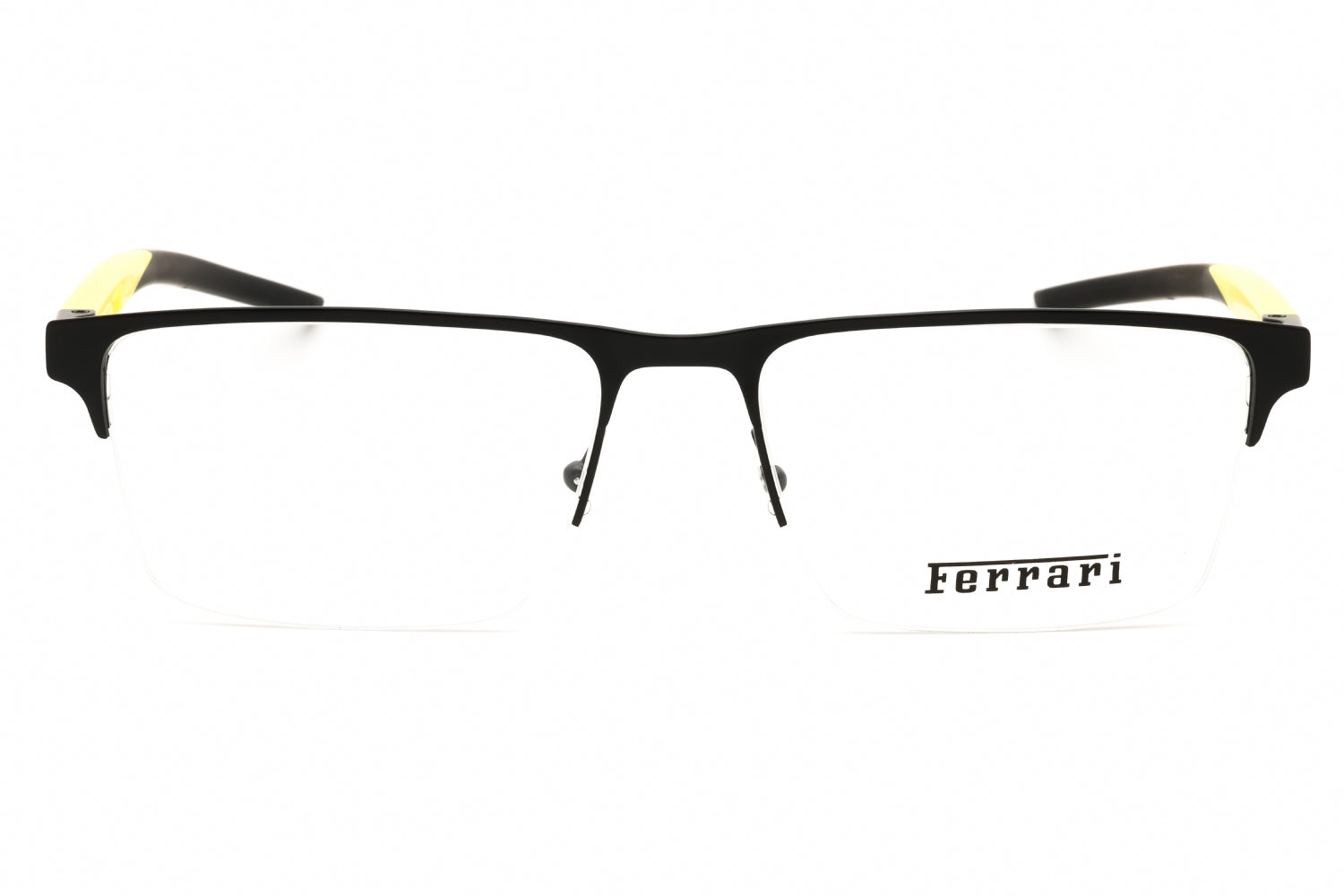 Ferrari 0FZ7001 Metal Frame Rectangular Eyeglasses — Black, view 2