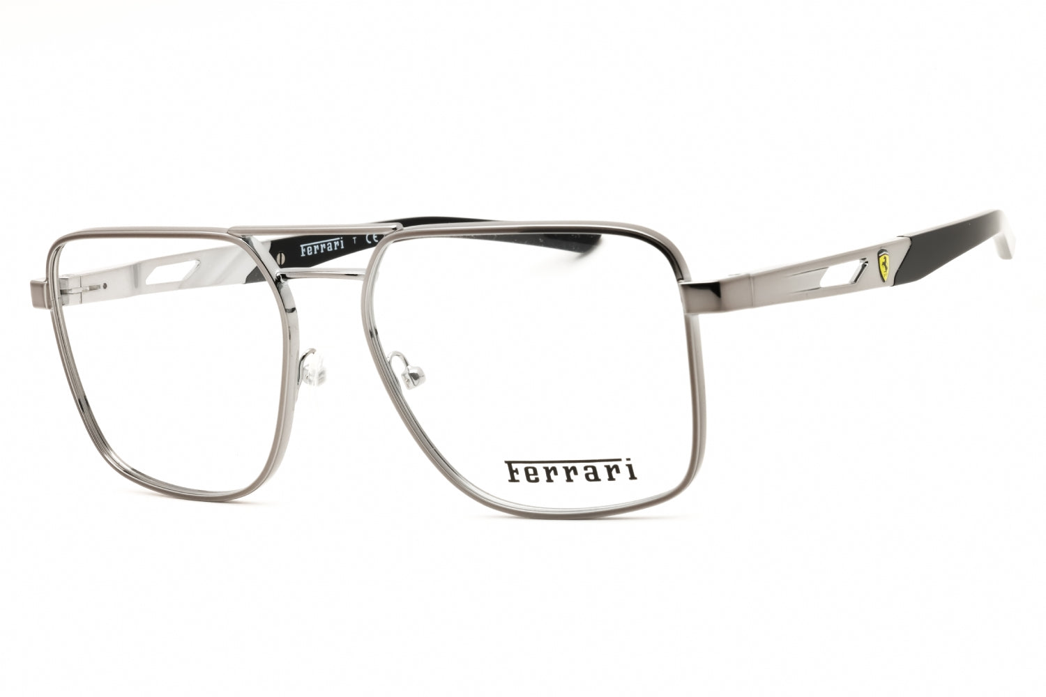 Ferrari 0FZ7005 Rectangular Metal Eyeglasses — Gray by Ferrari
