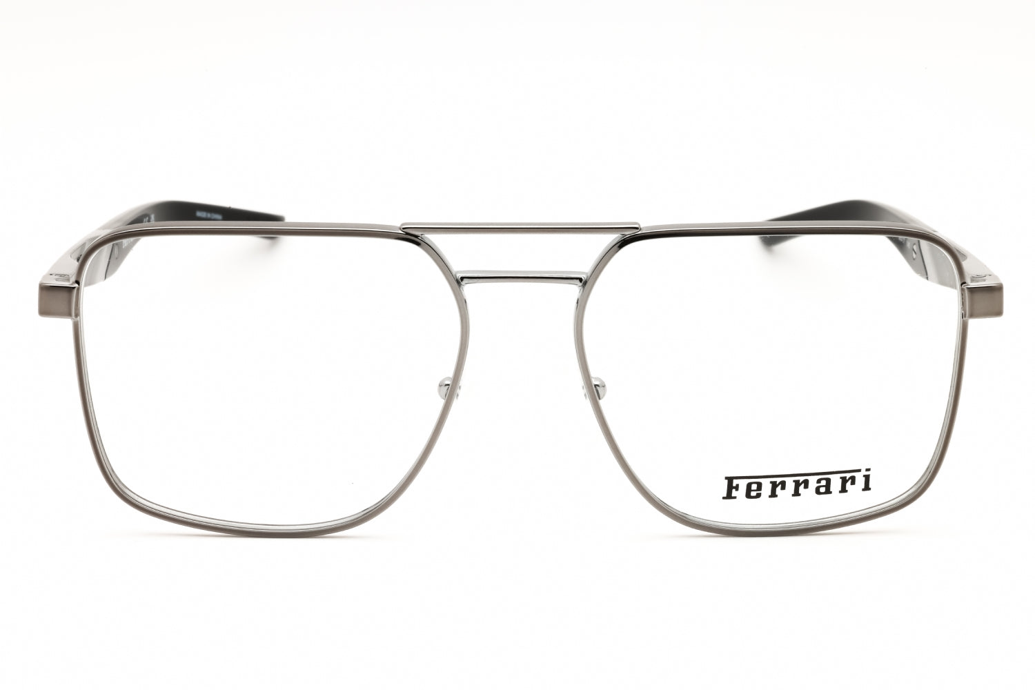 Ferrari 0FZ7005 Rectangular Metal Eyeglasses — Gray, view 2