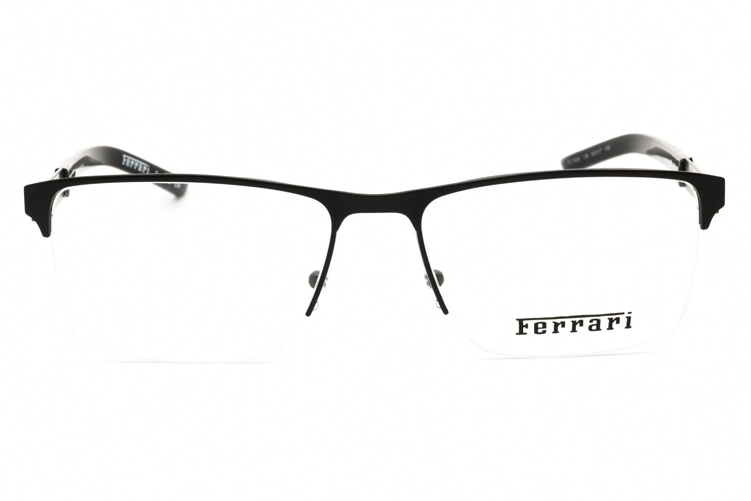 Ferrari 0FZ7009 Rectangular Metal Eyeglasses — Black, view 2