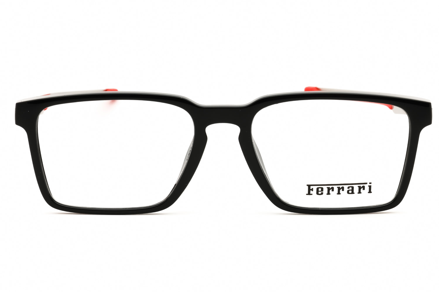 Ferrari 0FZ8005U Rectangular Propionate Frame Eyeglasses — Black, view 2