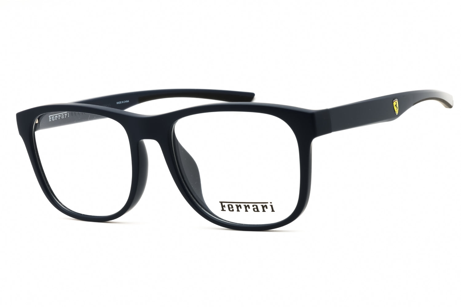 Ferrari 0FZ8014D Rectangular Propionate Frame Eyeglasses — Black by Ferrari
