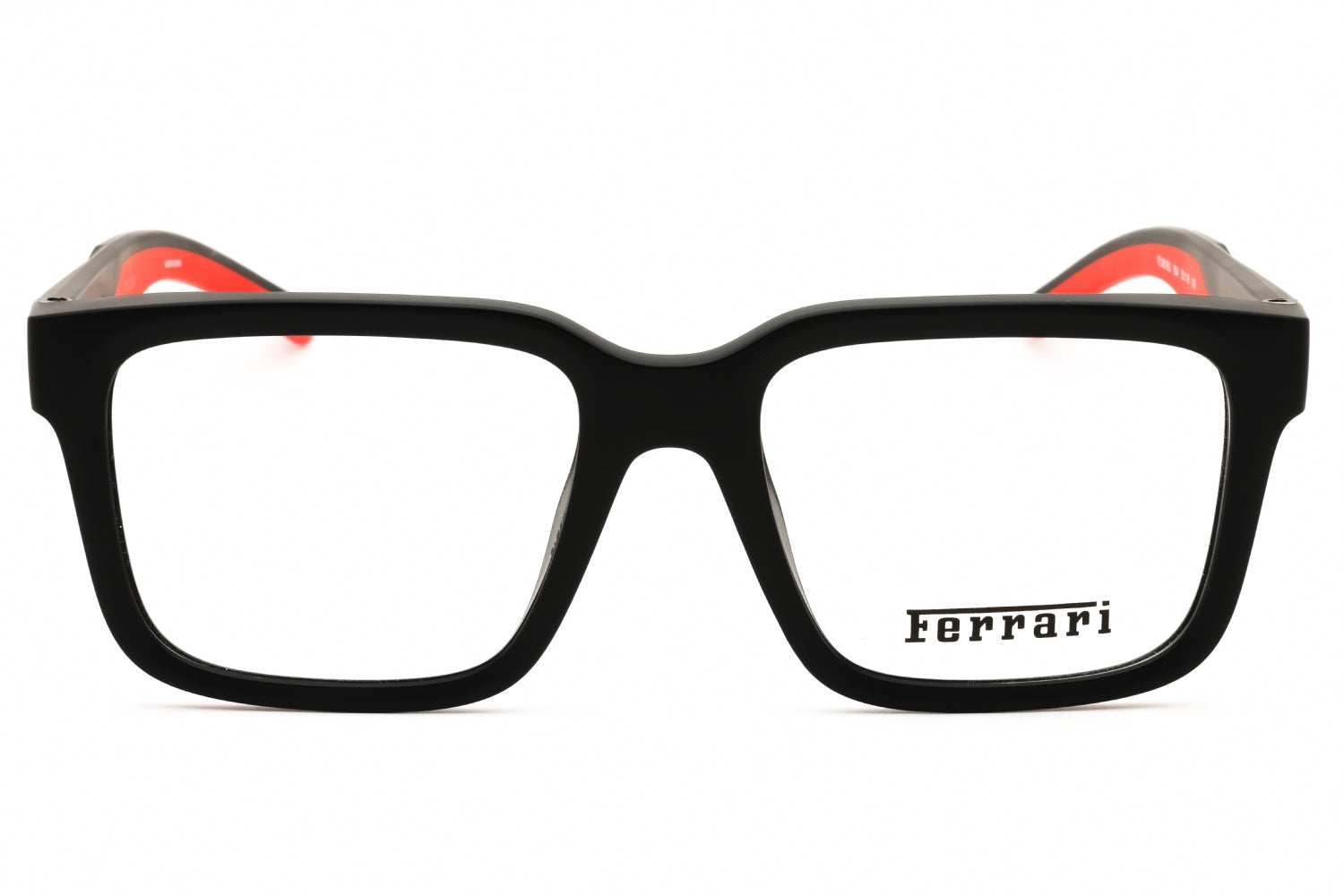 Ferrari 0FZ8016U Rectangular Injected Propionate Eyeglasses — Black, view 2