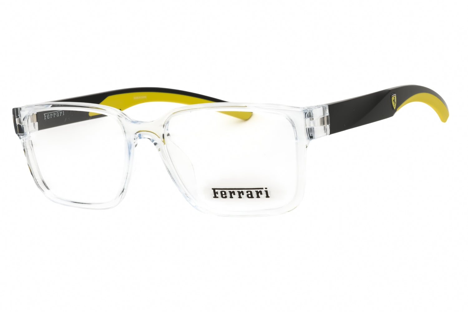 Ferrari 0FZ8018D Rectangular Acetate Eyeglasses — Clear by Ferrari