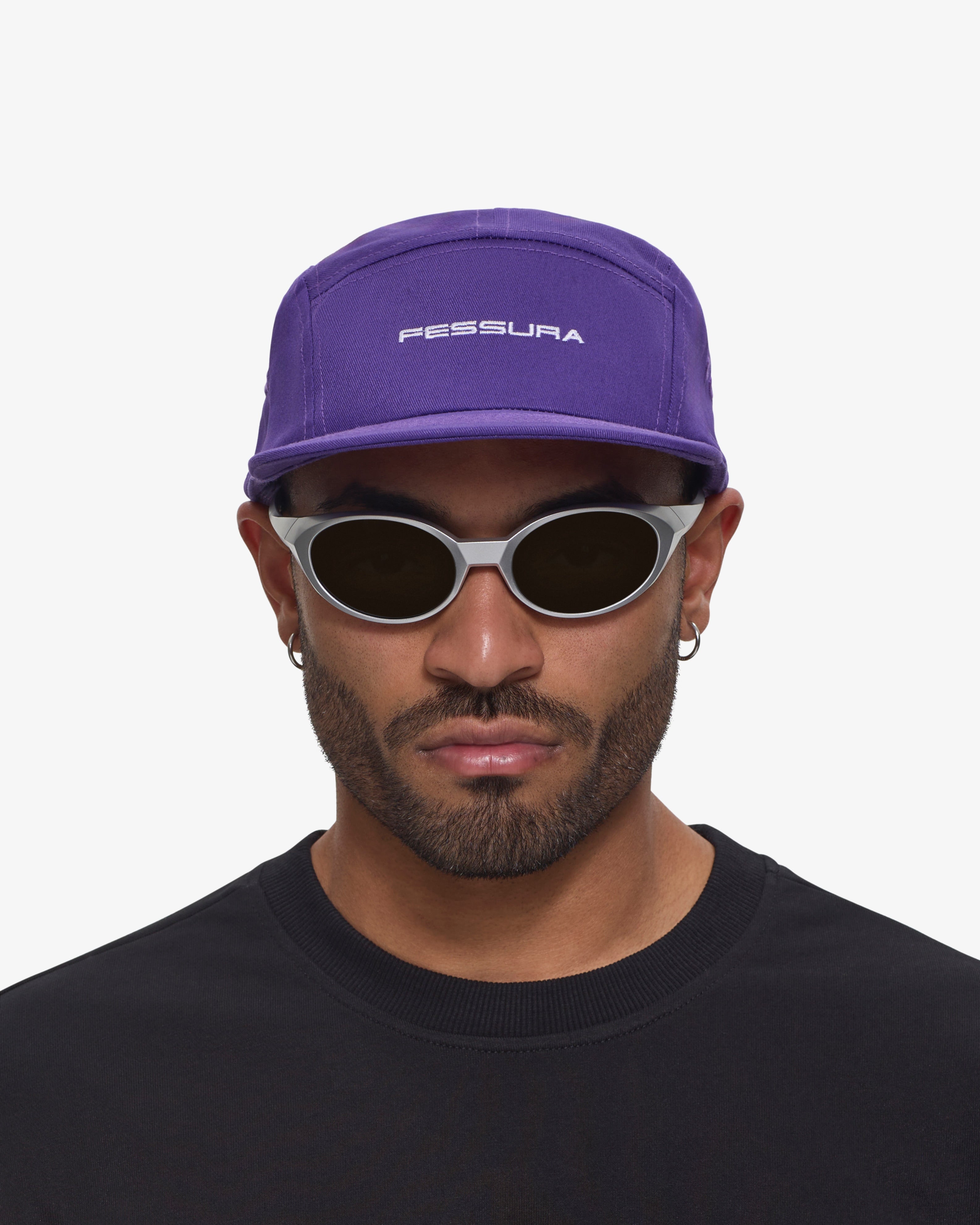 Fessura Italia 53572530078036 Cotton Five-Panel Baseball Cap — Purple, view 4